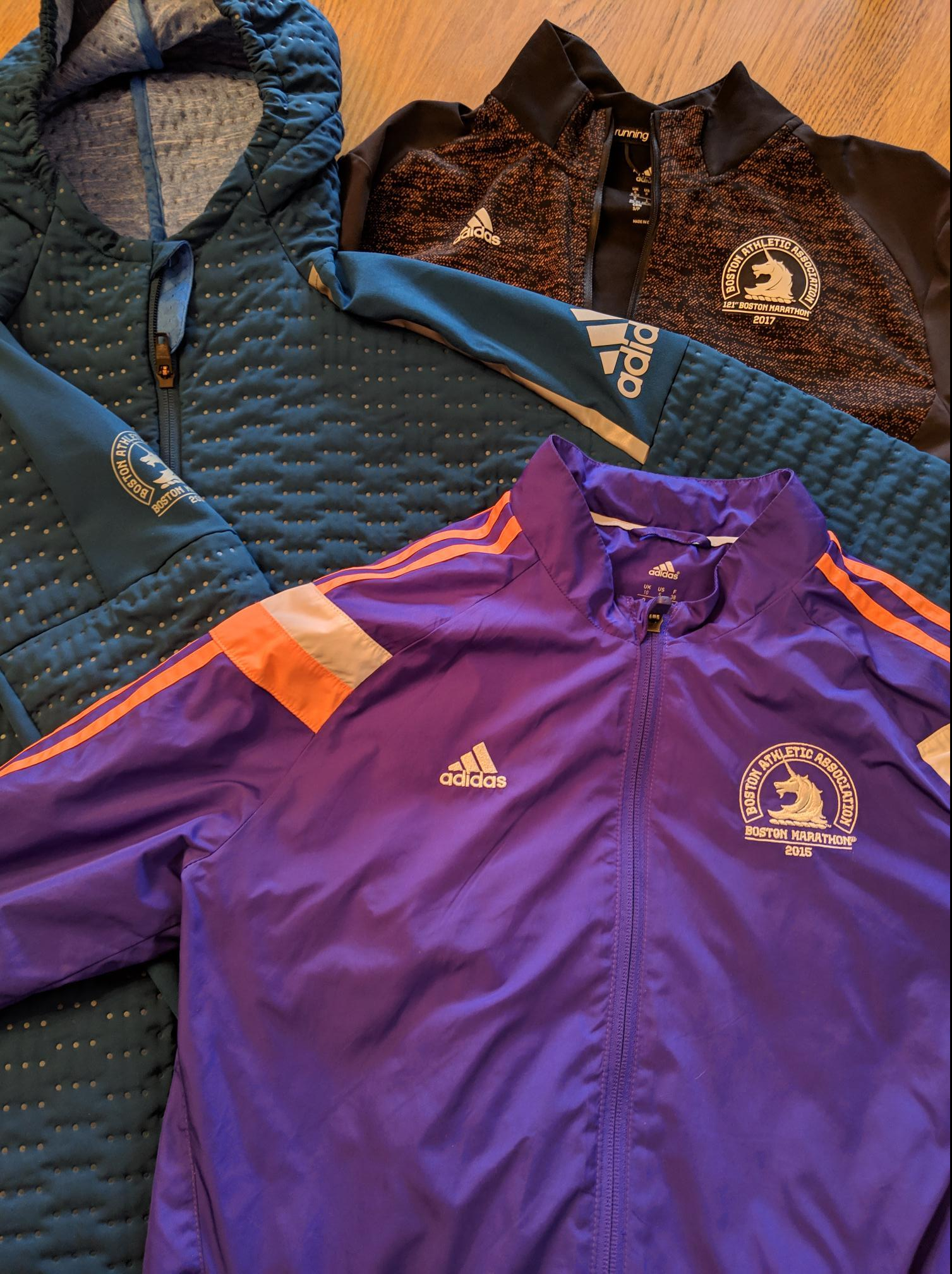 Boston marathon jackets